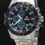 Swiss Army SA 1144 G Rantai Stainless Stopwatch Chronograph