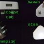 kabel data & kepala charger iPhone,iPod touch, iPad Original Apple