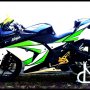 Jual Kawasaki Ninja 250 Black-green 2009