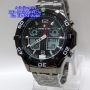 SWISS ARMY Mode Dual Time  BLK  For Men
