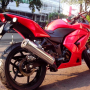 Dijual kawasaki ninja 250 2009 Merah KM 4rb an