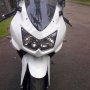 Jual Kawasaki Ninja 250 Putih 2010 km 3500 ASLI Full variasi