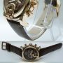 AIGNER Bari Leather Strap A37500 (BRG) for men