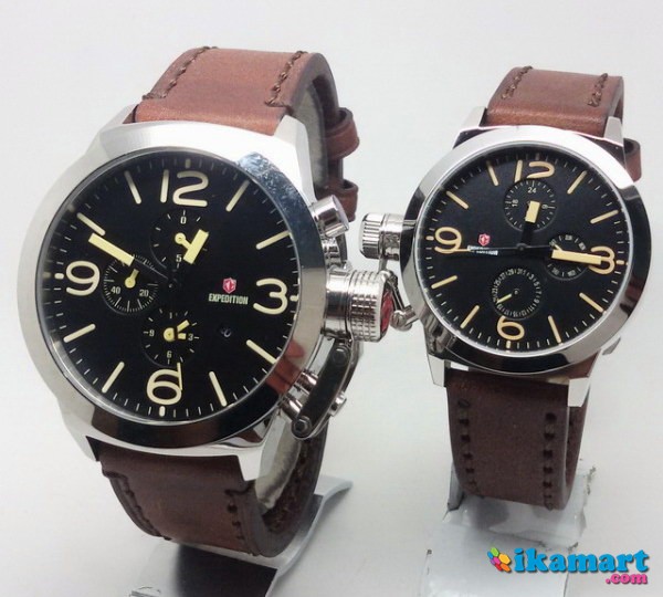 EXPEDITION 6339M Leather (BLS) Sepasang - Jam Tangan