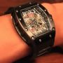 RICHARD MILLE RM011 FELIPE MASSA FULL BLACK TRANSPARANT