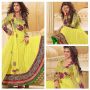 Dress Anarkali Best Embroiderry Yellow 