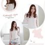 Baju Korea Style : White Lovely Blouse