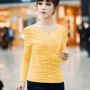 Baju Korea Style : Fun and Chic Yellow Blouse