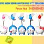 KIPAS ANGIN MEJA KARAKTER HELLO KITTY DORAEMON pakai BALING-BALING 