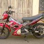 Jual Suzuki Satria FU thn 2012 Merah Hitam Mulus