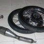 JUAL YAMAHA RX KING 2003 (VELG+BAN, LAMPU DEPAN, AKI, KNALPOT BARU)