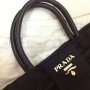 Jual PRADA Nylon Black Bow Tote Bag 