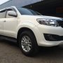 Jual Toyota Fortuner G Lux 2012 Putih LOW KM