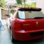 Jual Peugeot 307 Sporty AT 2002 Merah