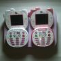 Handphone hello kitty flip mini k668+ dual sim standby