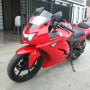 Kawasaki ninja 250 merah taun 2012