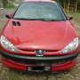 Peugeot 206 Merah Cabe 2005 Manual kondisi istimewa terawat jakarta rawatan pribadi