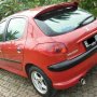 Peugeot 206 Merah Cabe 2005 Manual kondisi istimewa terawat jakarta rawatan pribadi