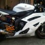 DIJUAL MOTOR (MOGE) YAMAHA R6 TAHUN 2011 WHITE FULL MODIF SUPER MULUS LOW KM