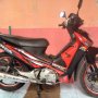 Jual Supra X 125R 2007 Merah Hitam 