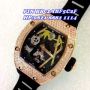 Richard Mille Panda Tourbillon RM26-01 Rosegold Diamond Black Rubber Swiss ETA Best Version