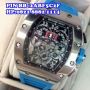 Richard Mille RM 011 Silver Blue Rubber Swiss ETA Best Version