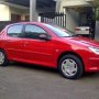 Jual PEUGEOT 206 XR SPORTY '02 Red Ferrari CBU HATCHBACK 