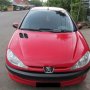 JUAL PEUGEOT 206 SPORTY AUTOMATIC 2004 MERAH