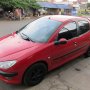 JUAL PEUGEOT 206 SPORTY AUTOMATIC 2004 MERAH