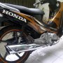 Jual Supra X 125/07 Hitam orange(Visor) gress bgt