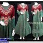 NAZEERA DRESS MAROON MIX GREEN