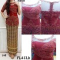 Kebaya FL413 maroon