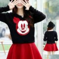 Baju Natal Setelan Rok Mickey R2732-01