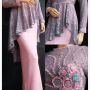 CASSANDRA GREY MIX DUSTY PINK