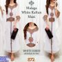 Malaga White Kaftan Maxi