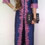 Abaya gamis Saten Bordir 02