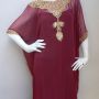 Kaftan Air Mata Maroon