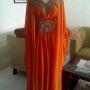 Kaftan Bidadari Ola Selendang Orange