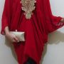 Tunik Siffon Syahrini Red