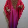 Kaftan Satin Kerancang Manset