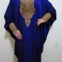 Kaftan Kerancang Manset Biru