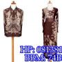 Batik sanwos rosella cokelat gamis