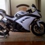 Jual Kawasaki Ninja 250 Fi 2012 Putih Modif Elegan