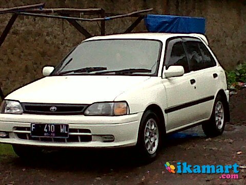JUAL TOYOTA STARLET KAPSUL 1994 1000cc SE Putih Mulus - Mobil