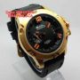 QUICKSILVER Leather Black-Gold-Orange