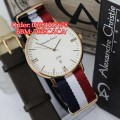 ALEXANDRE CHRISTIE AC8420 Rosegold Red White Dark Blue