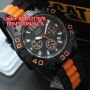 Caterpillar Rubber Black list Orange for Men