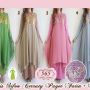 gamis siffon ceruty payet