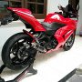 Dijual Kawasaki Ninja 250 Th 2012 Merah Modif Elegan