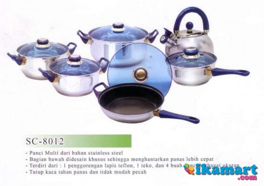 Panci Set Airlux  Stainless Steel peralatan  masak  